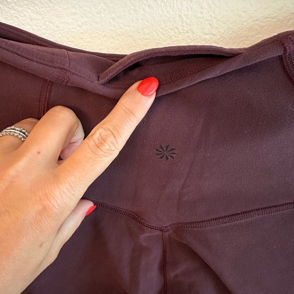 Athleta Shakti Mesh 7/8 Tight in Spiced Cabernet 1x EUC - Picture 11 of 11